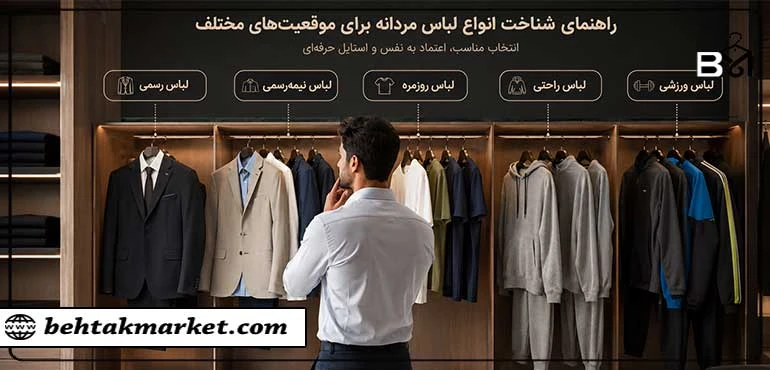 انواع لباس مردانه؛ راهنمای کامل شناخت لباس‌ها و کاربرد هر کدام