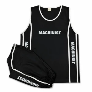 ست تاپ شلوارک مشکی مردانه MACHINIST