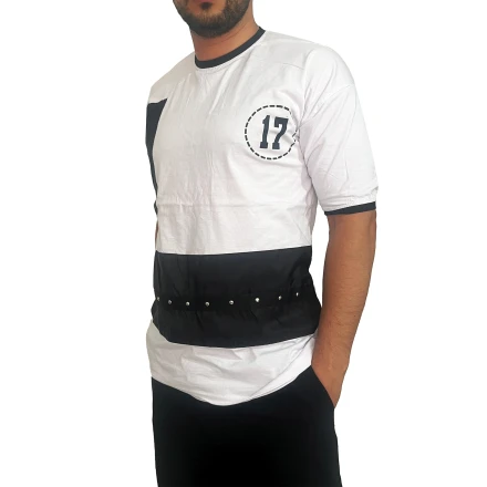 تیشرت جیب دار رنگ سفید
