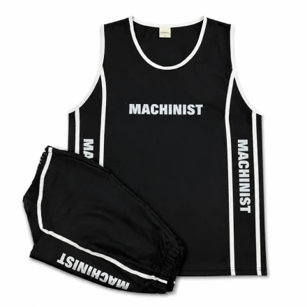 ست تاپ شلوارک مشکی مردانه MACHINIST