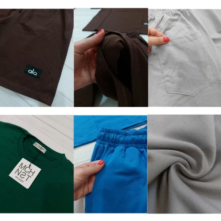جزئیات ست تیشرت شلوارک پنبه ای مردانه ساده