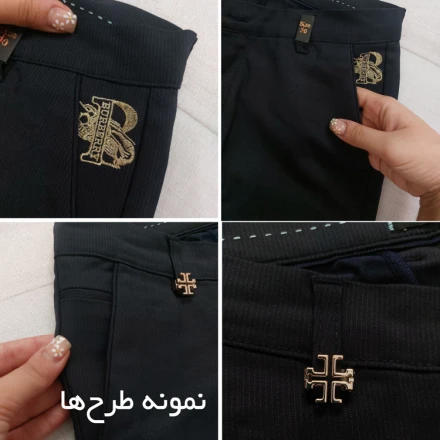 شلوار کتان مردانه طرح دار
