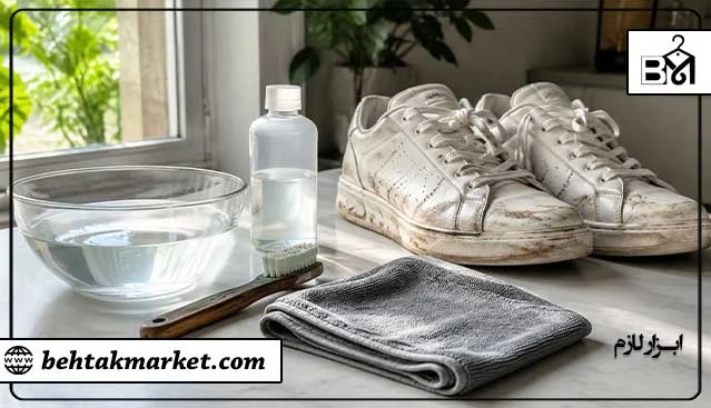 ابزارهای لازم برای شستشوی کفش 