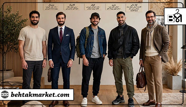 مقایسه انواع استایل مردانه
