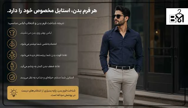 نتیجه شناخت فرم بدن و انتخاب لباس مناسب