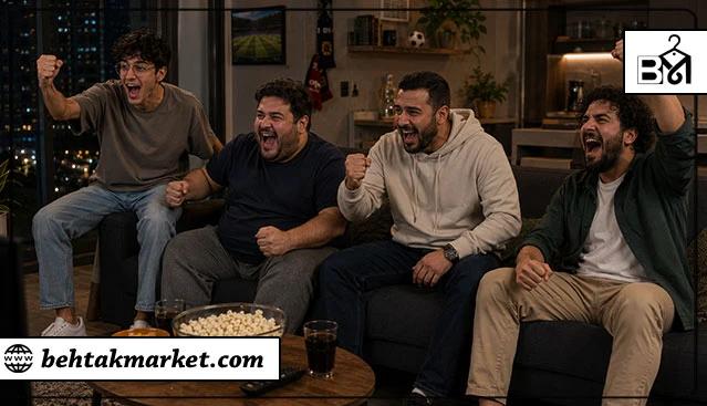 استایل راحت مردانه برای دورهمی فوتبالی