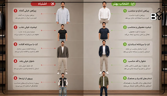 اشتباهات رایج در انتخاب لباس برای فرم بدن مستطیلی مردانه