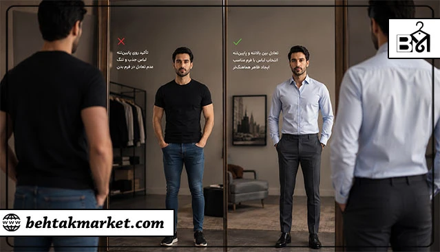 کنتراست رنگ، طرح و مدل در فرم مثلث وارونه 