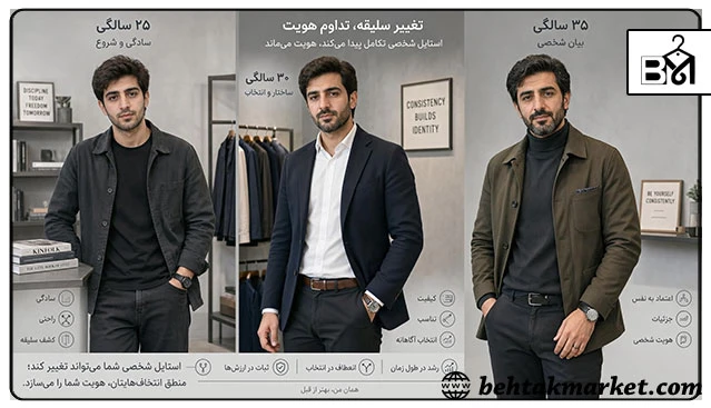 تغییر تدریجی سلیقه و حفظ هویت استایل شخصی
