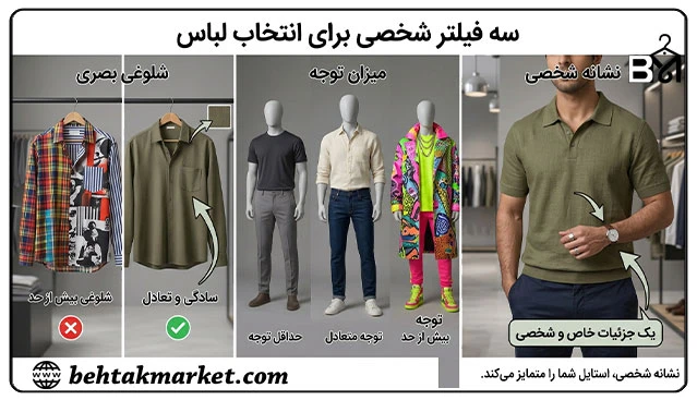 سه فیلتر شخصی برای انتخاب لباس هنگام خرید