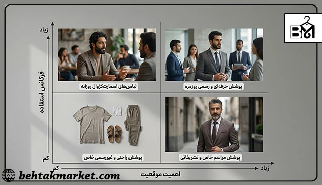 اولویت‌بندی نیازهای پوششی در سبک زندگی چندوجهی مردانه