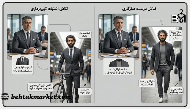 مقایسه تقلید از استایل دیگران با انتخاب متناسب با سبک زندگی خود