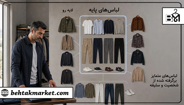 پایه کمد لباس مردانه بر اساس نیاز و استفاده واقعی