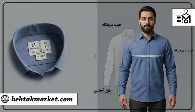 مقایسه مفهوم سایز و فیت در لباس مردانه