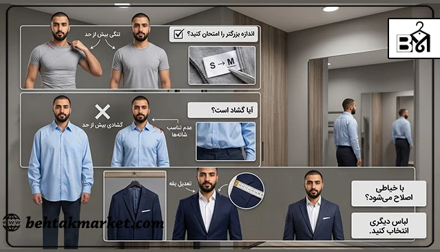 راهنمای تصمیم‌گیری درباره فیت لباس مردانه