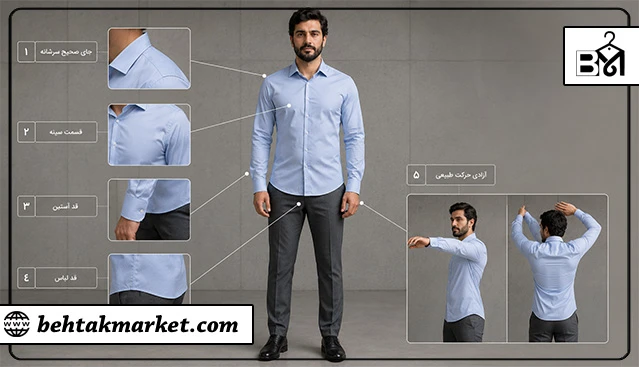 نقاط اصلی تشخیص فیت لباس مردانه