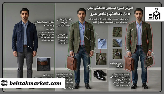 برد تشخیص علت شلوغ یا نامتعادل بودن استایل مردانه
